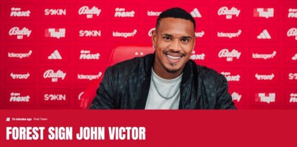 记者：巴西补招诺丁汉丛林门将维克托，顶替受伤的埃德森