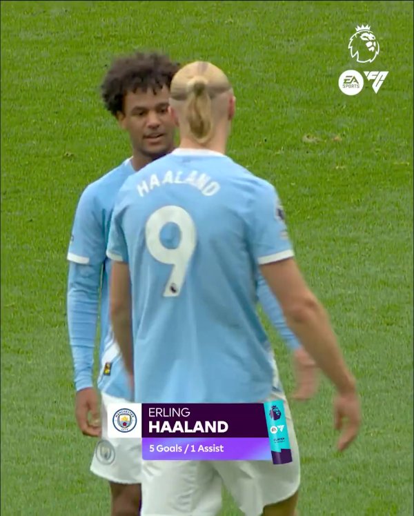 3场5球1助！官方：哈兰德当选英超9月最好球员