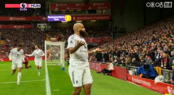 二十多年来漠视！曼联vs利物浦半场两队仍是三次击中门框